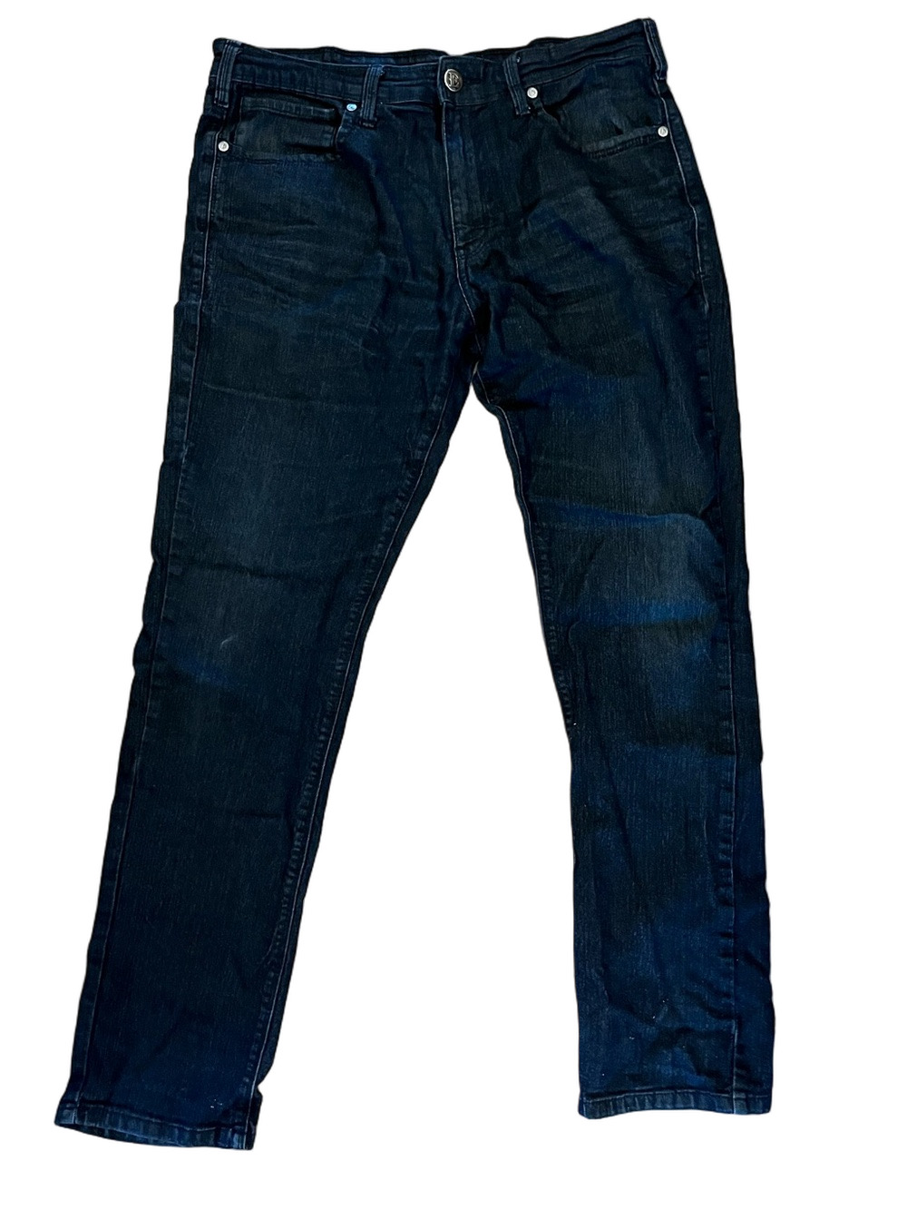 ETHANOL Men's Hyper Stretch Straight Leg Jeans Dark Wash 34x32